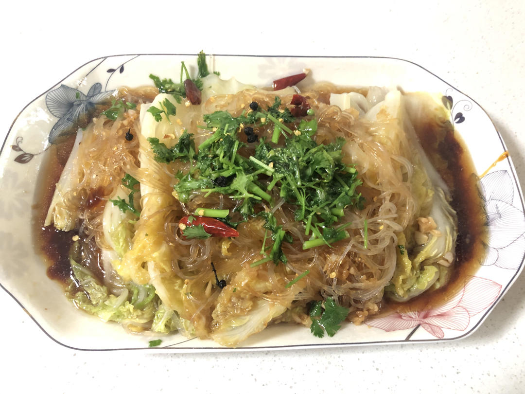 爽口的蒜蓉粉丝娃娃菜