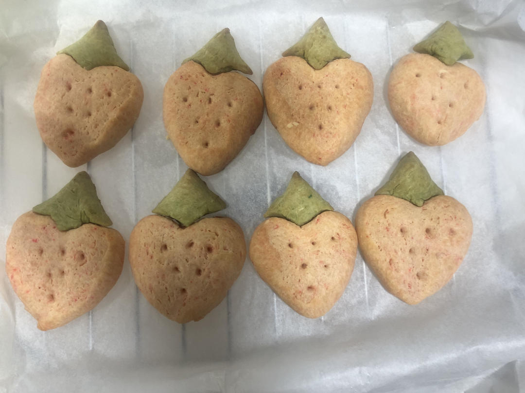 ㊙️吃可爱长大的🍓草莓曲奇饼干‼️少女心爆棚