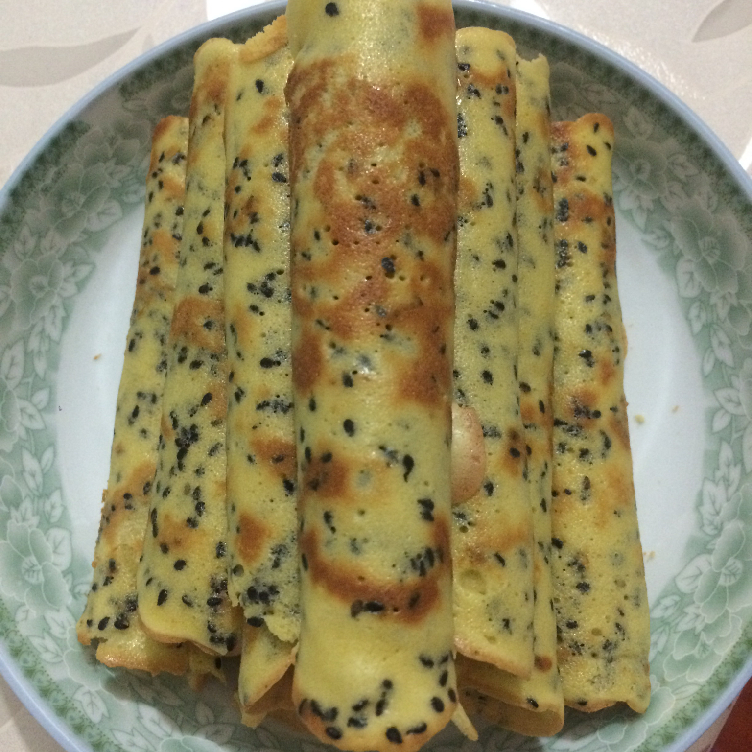 平底锅脆皮蛋卷