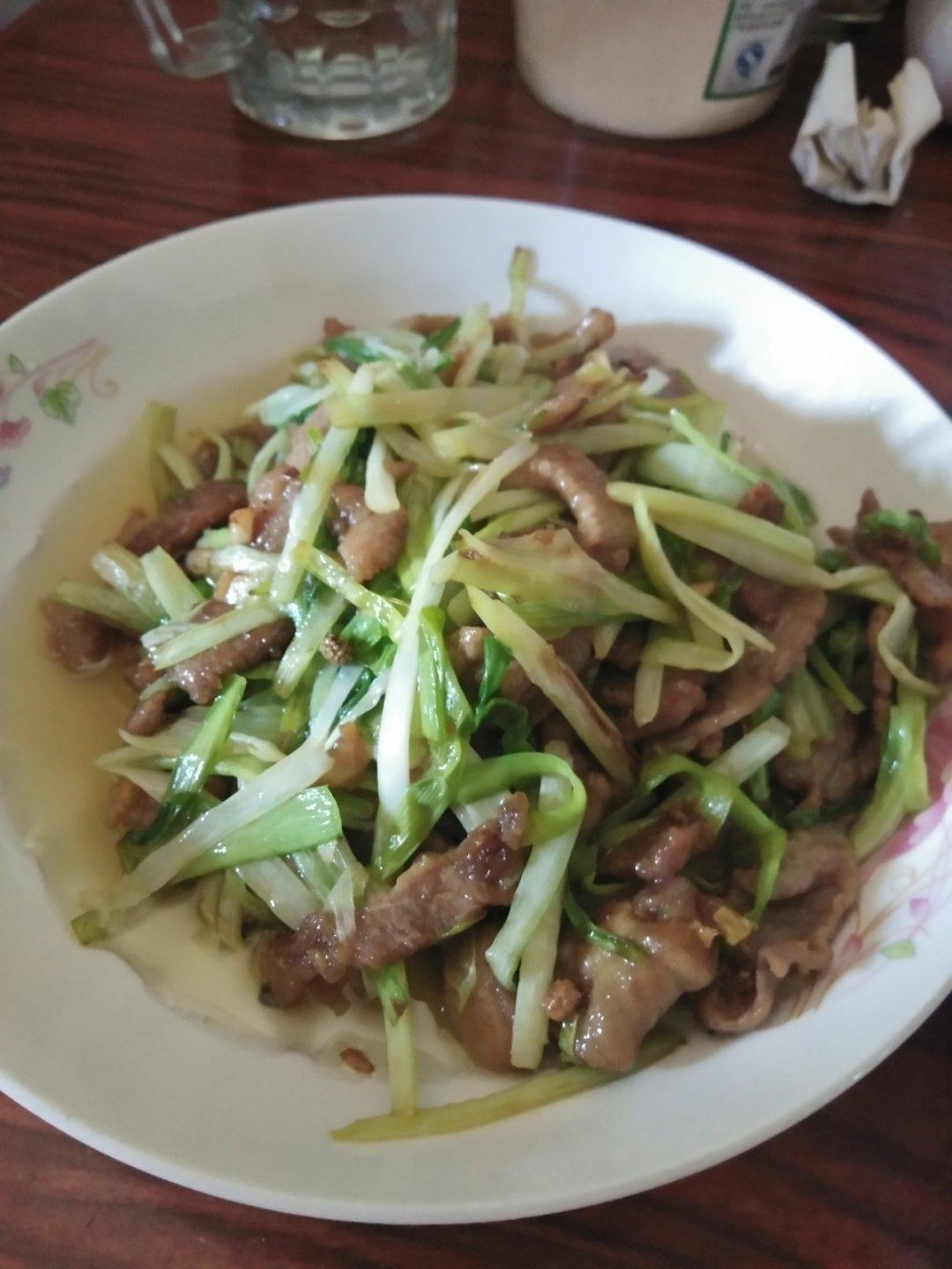 韭黄炒肉丝