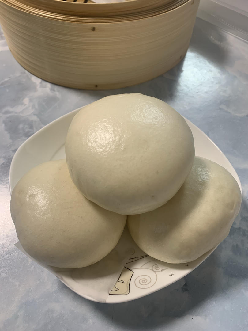 老面戗面白馒头