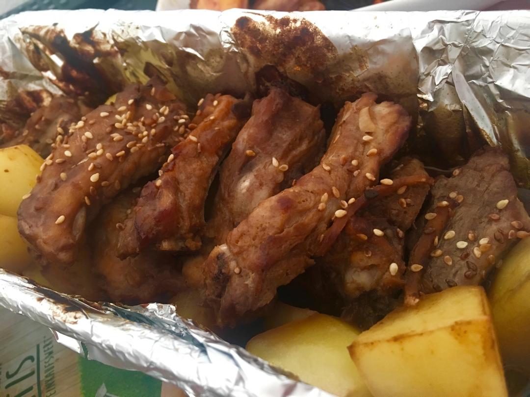 锡纸烤排骨