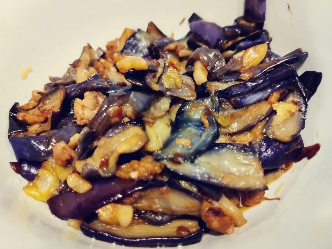 红烧肉沫茄子