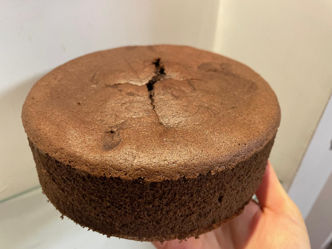 可可摩卡奶油蛋糕（香蕉馅）附可可戚风胚制作