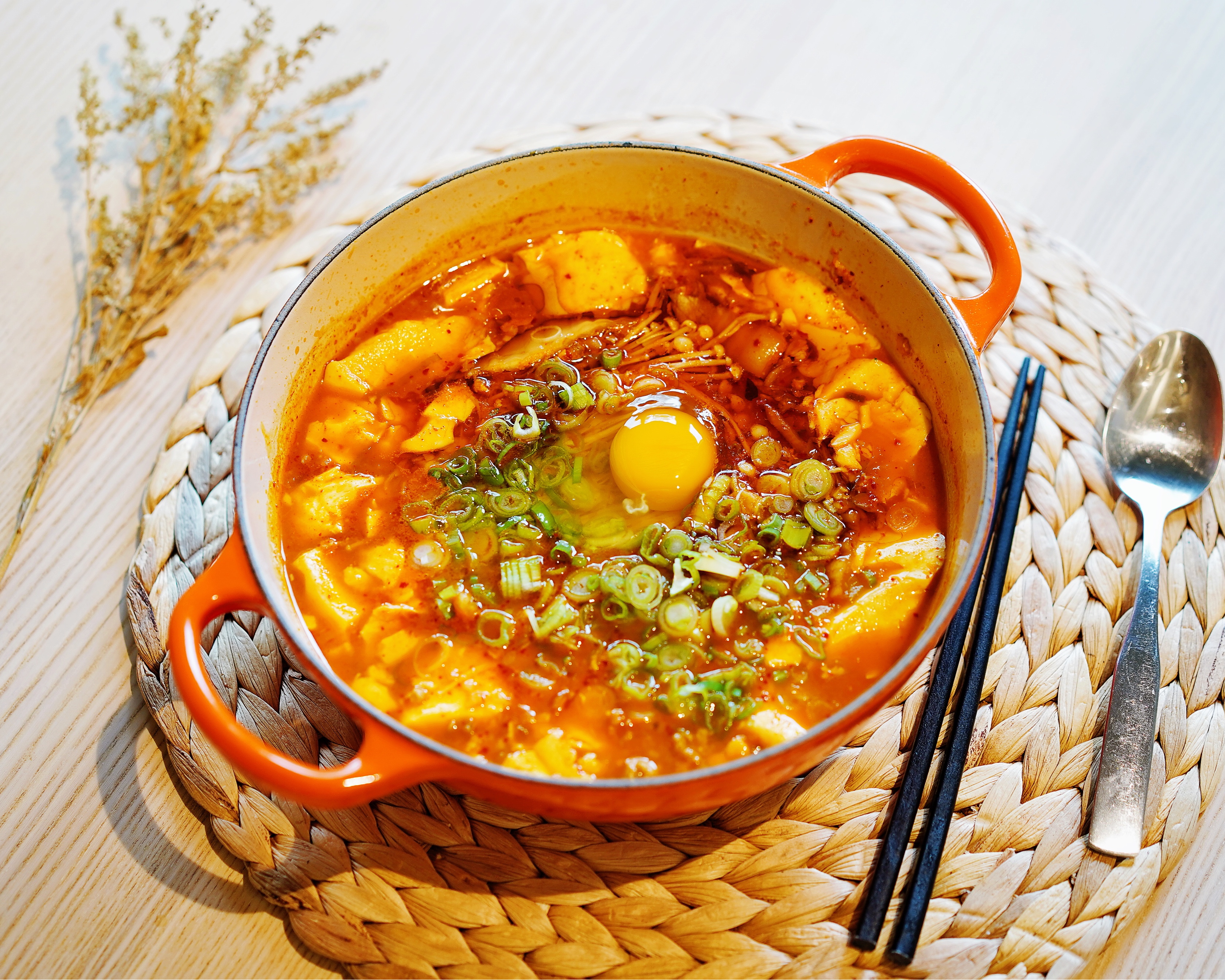 简易版韩式嫩豆腐锅的做法
