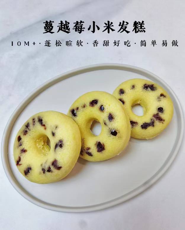 蔓越莓小米发糕 10M+