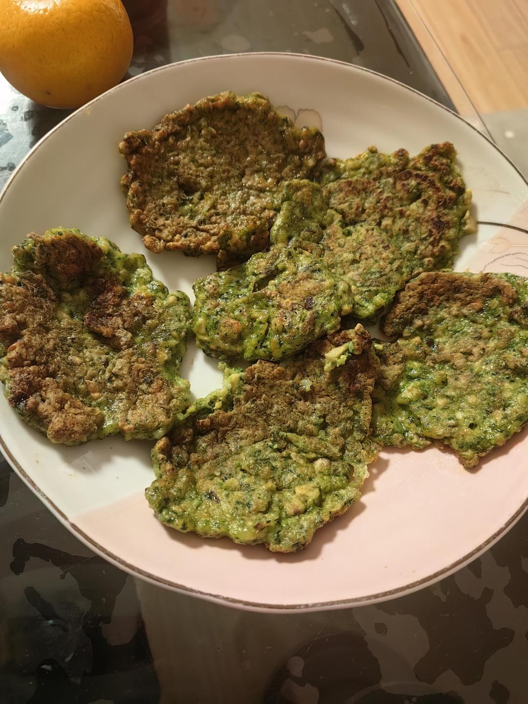 菠菜虾仁饼(可当一岁宝宝辅食)