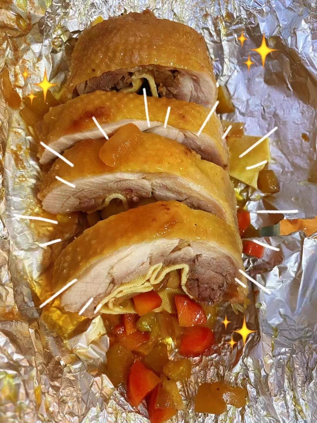 鸡腿豆皮卷【5-6月北鼎烤箱食谱】