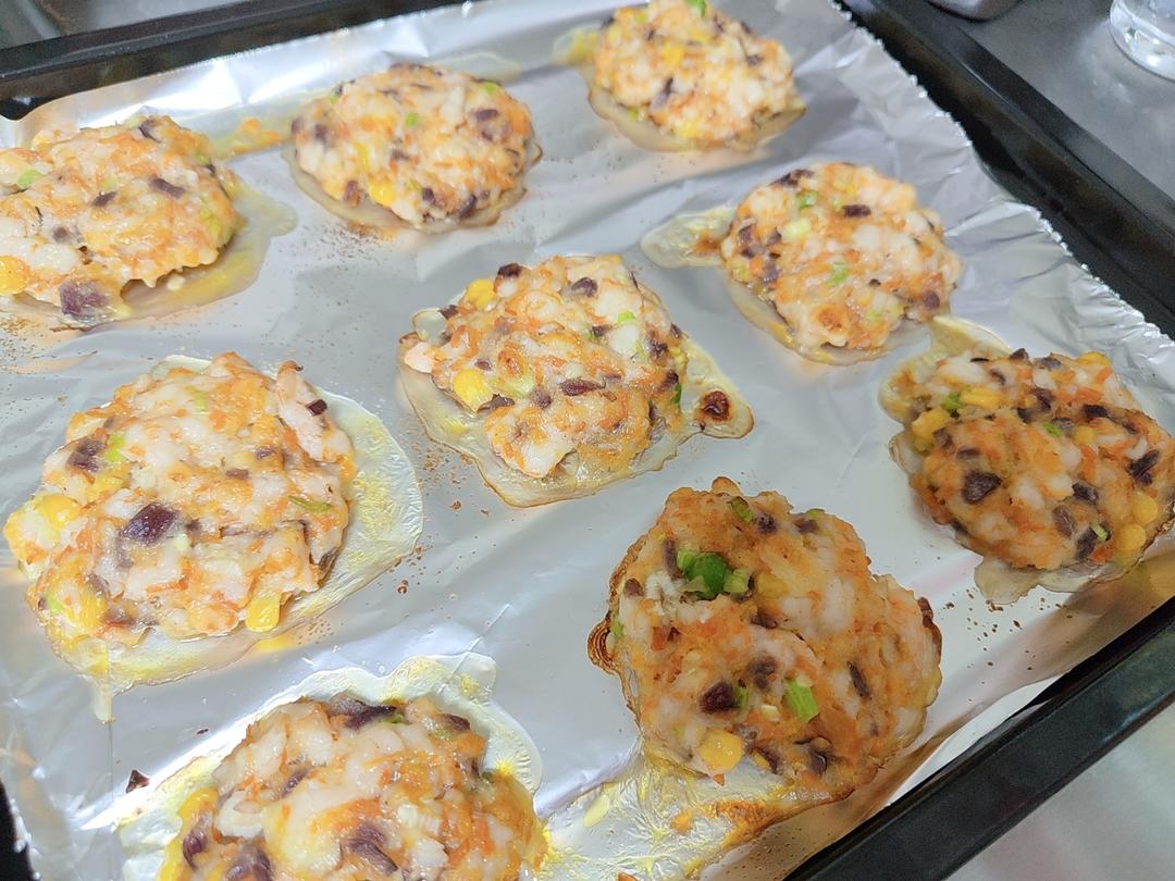 胡萝卜鲜虾饼