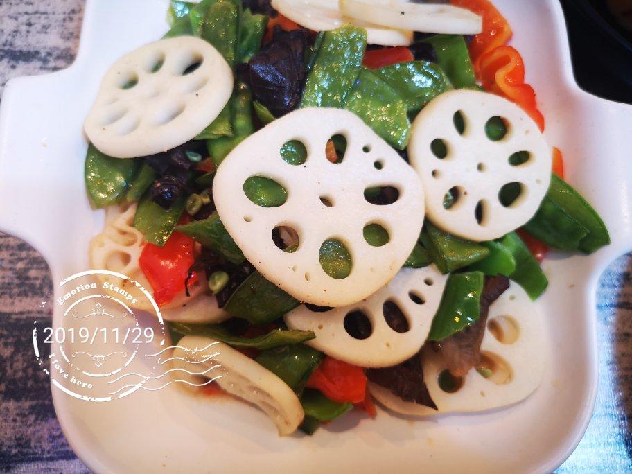 荷塘月色🌙荷兰豆炒藕片