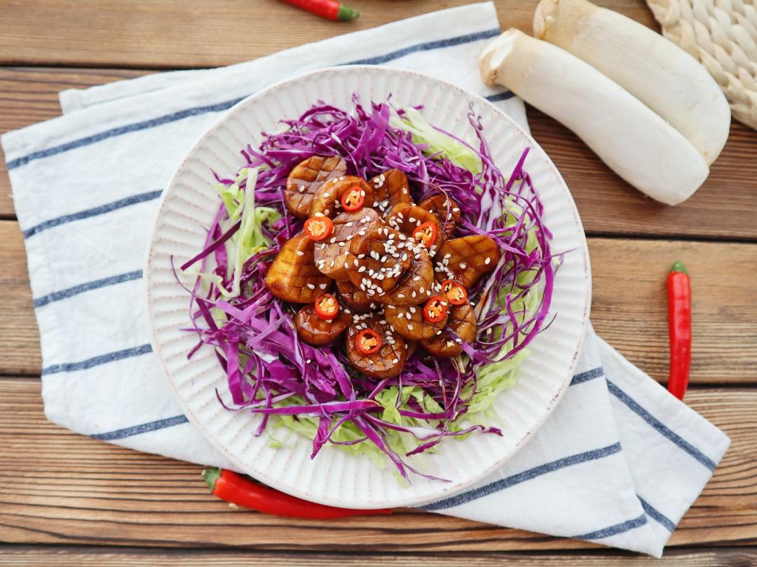 比肉好吃的素烧杏鲍菇❗️低盐低脂减肥菜的做法