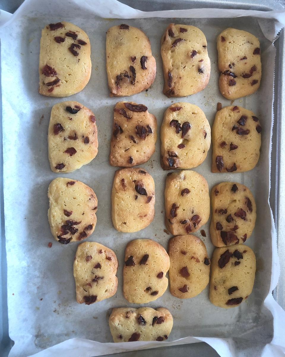 低糖少油版蔓越莓饼干