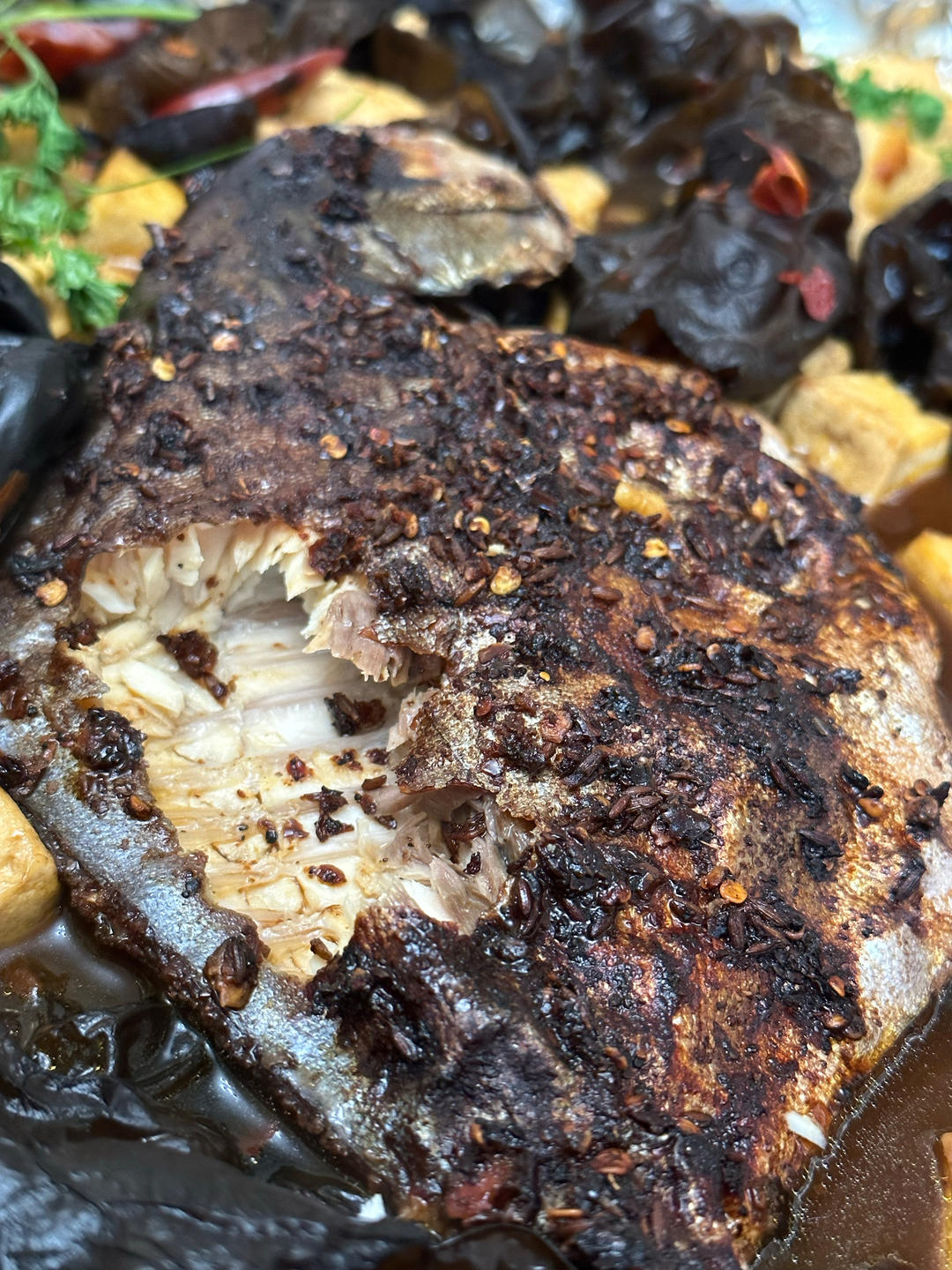 堪比烤鱼店的家庭版贵阳烤鱼（烤箱）