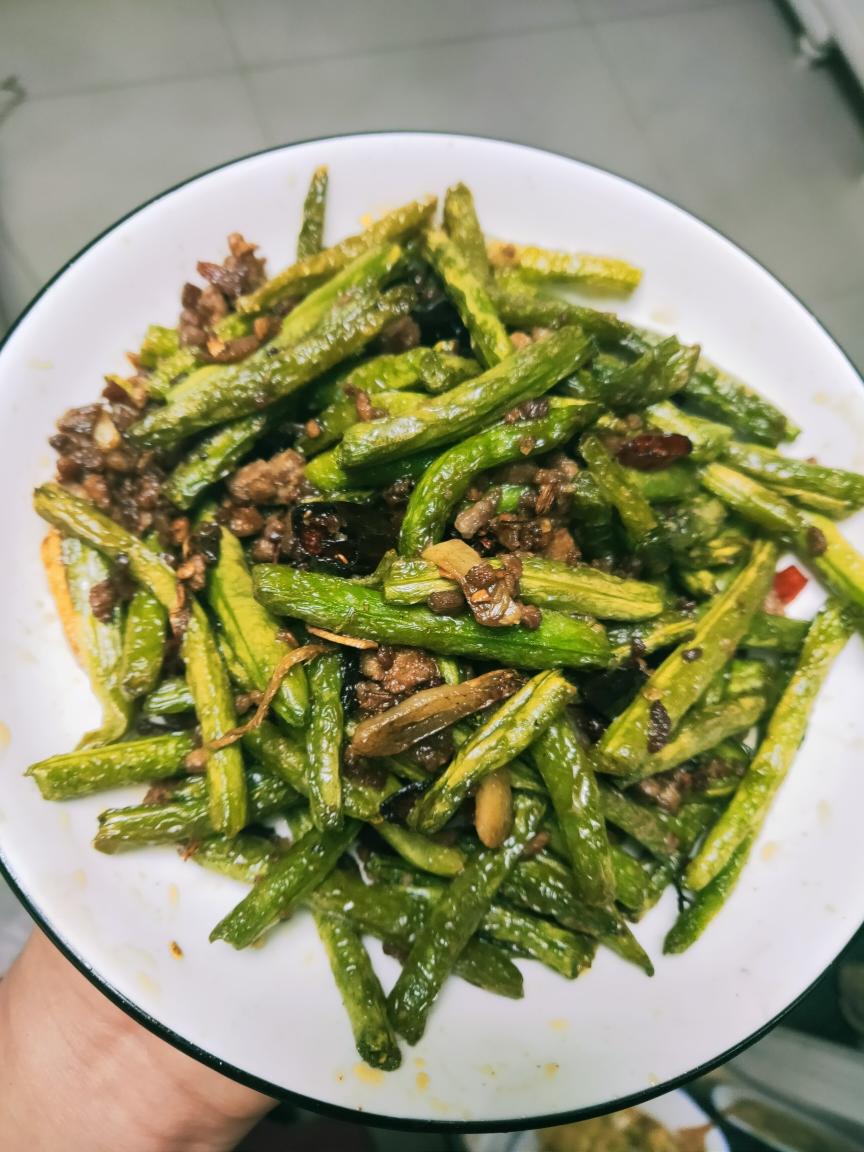 干瘪四季豆的做法