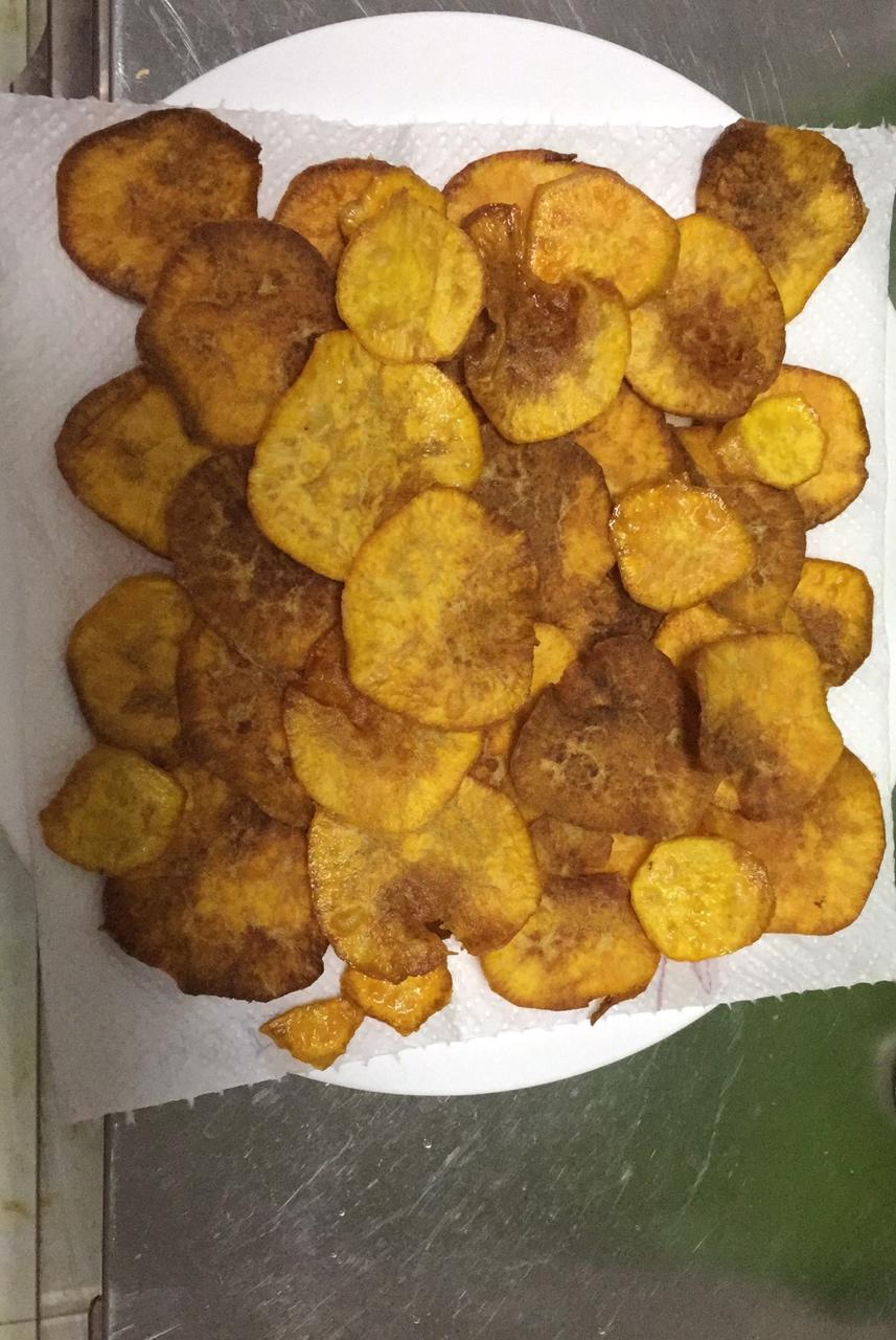 有薯片口感的烤地瓜片~超级酥脆！