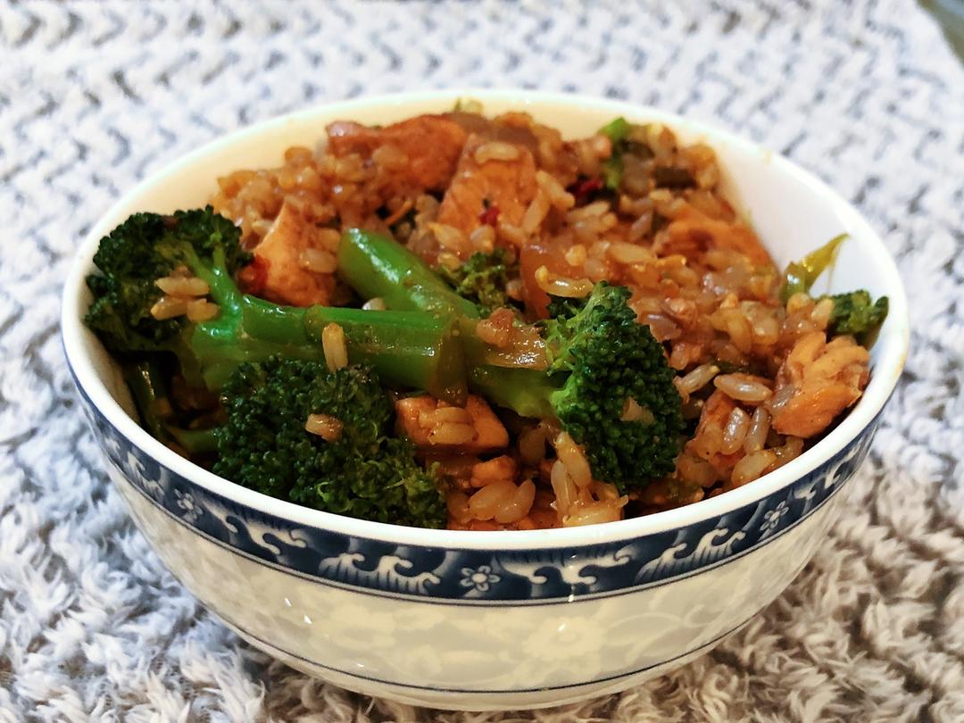 karendaily做的【健康三餐】香喷喷孜然鸡肉闷饭