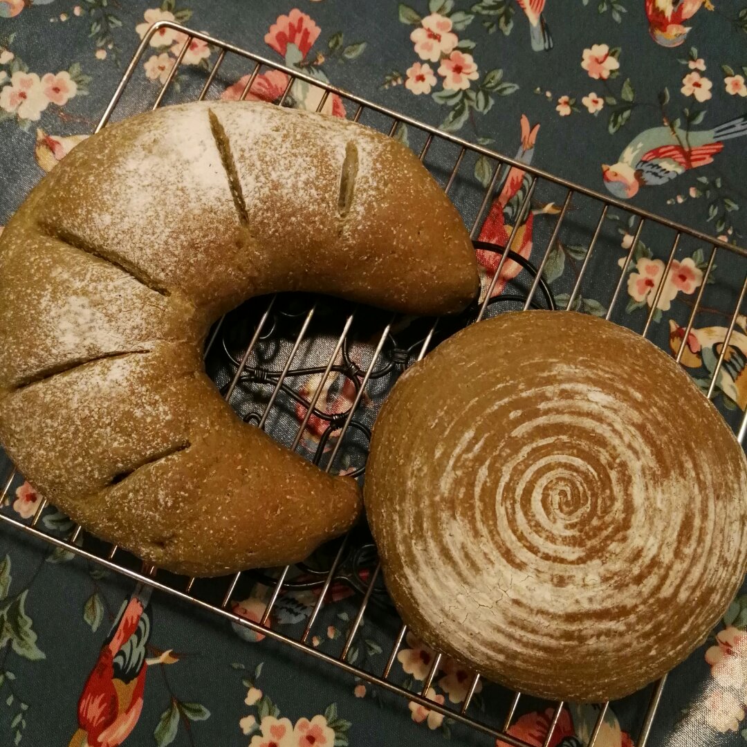 抹茶麻薯红豆软欧包