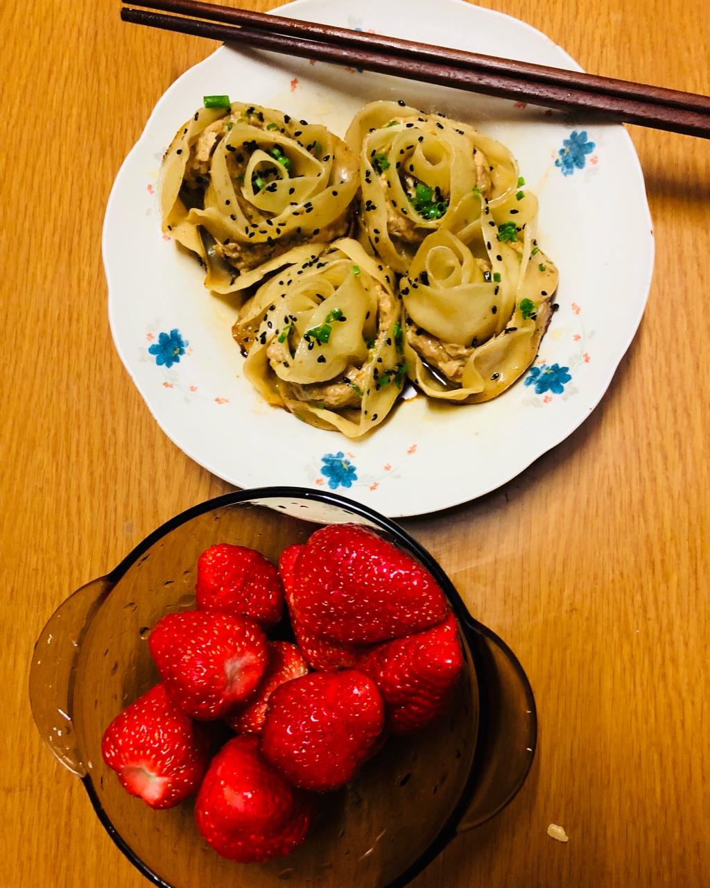 玫瑰花饺子