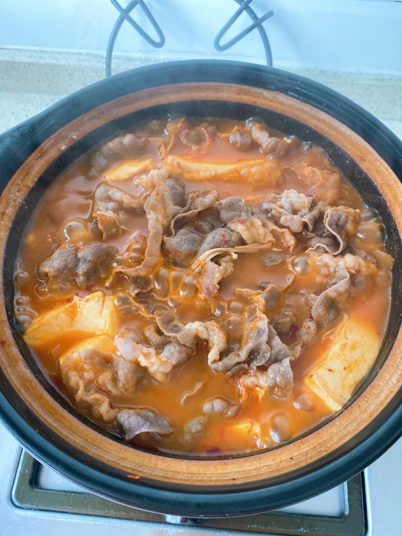 泡菜肥牛豆腐锅