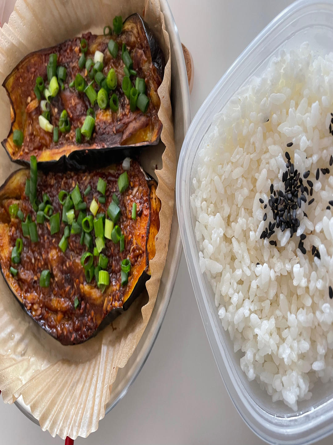 空气炸锅超简单的爆香蒜蓉烤茄子