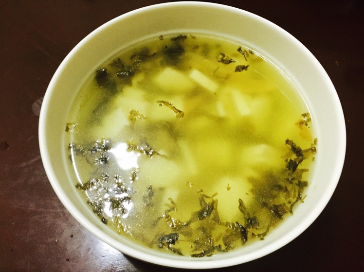 石锅雪菜嫩豆腐