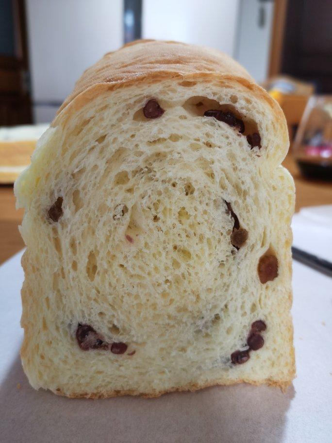 柔软好吃的蜜红豆牛奶吐司（无需分割、一次发酵）