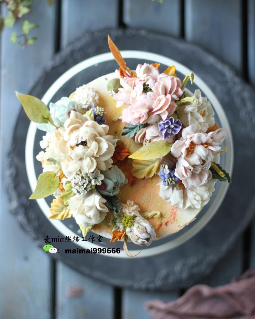 韩式裱花豆沙裱花