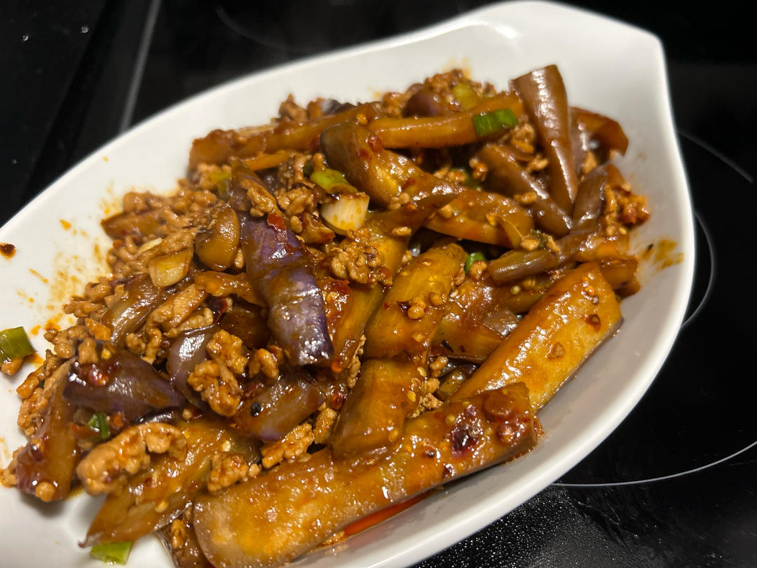 红烧肉沫茄子