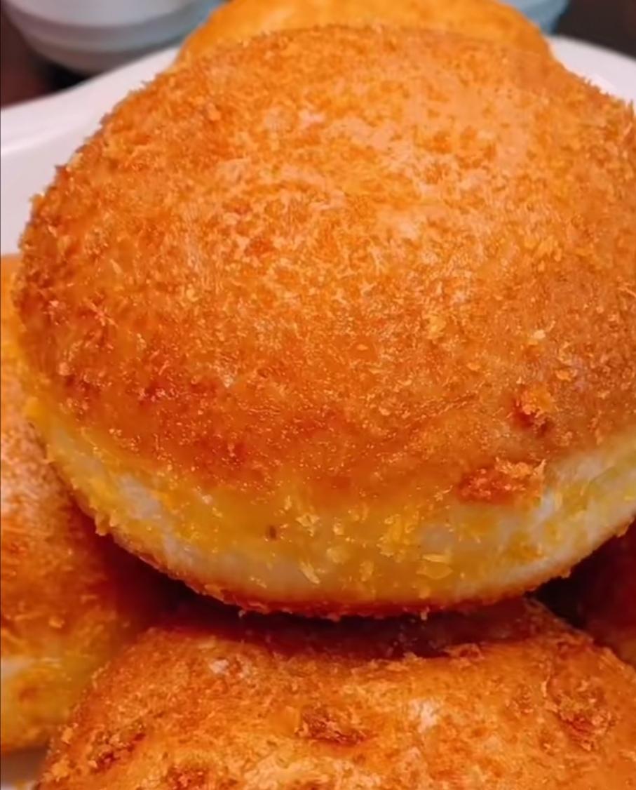 油炸豆沙汉堡的做法