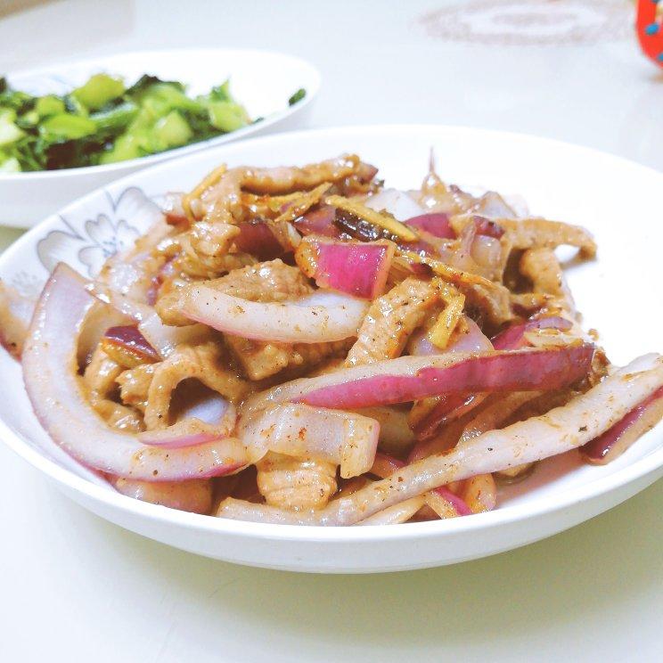 孜然洋葱炒牛肉