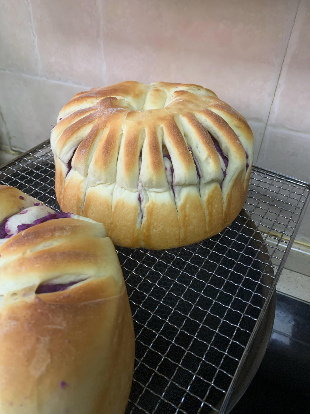 香芋皇冠面包，保存3天仍松软