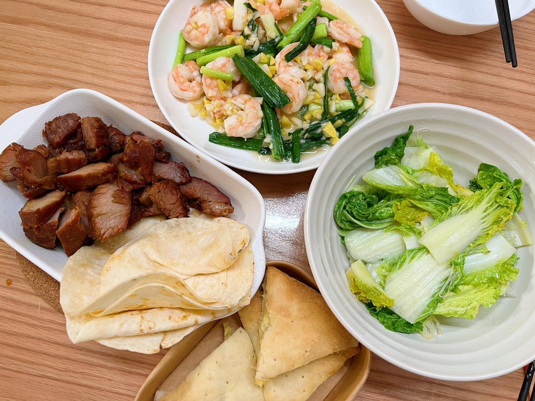 葱爆虾仁
