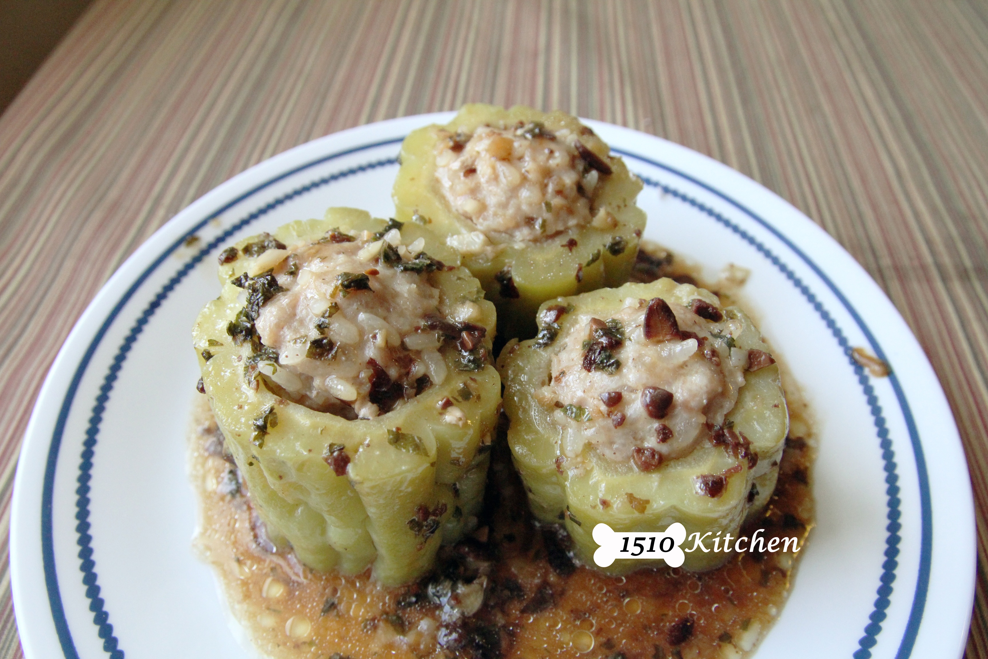 客家糯米酿苦瓜