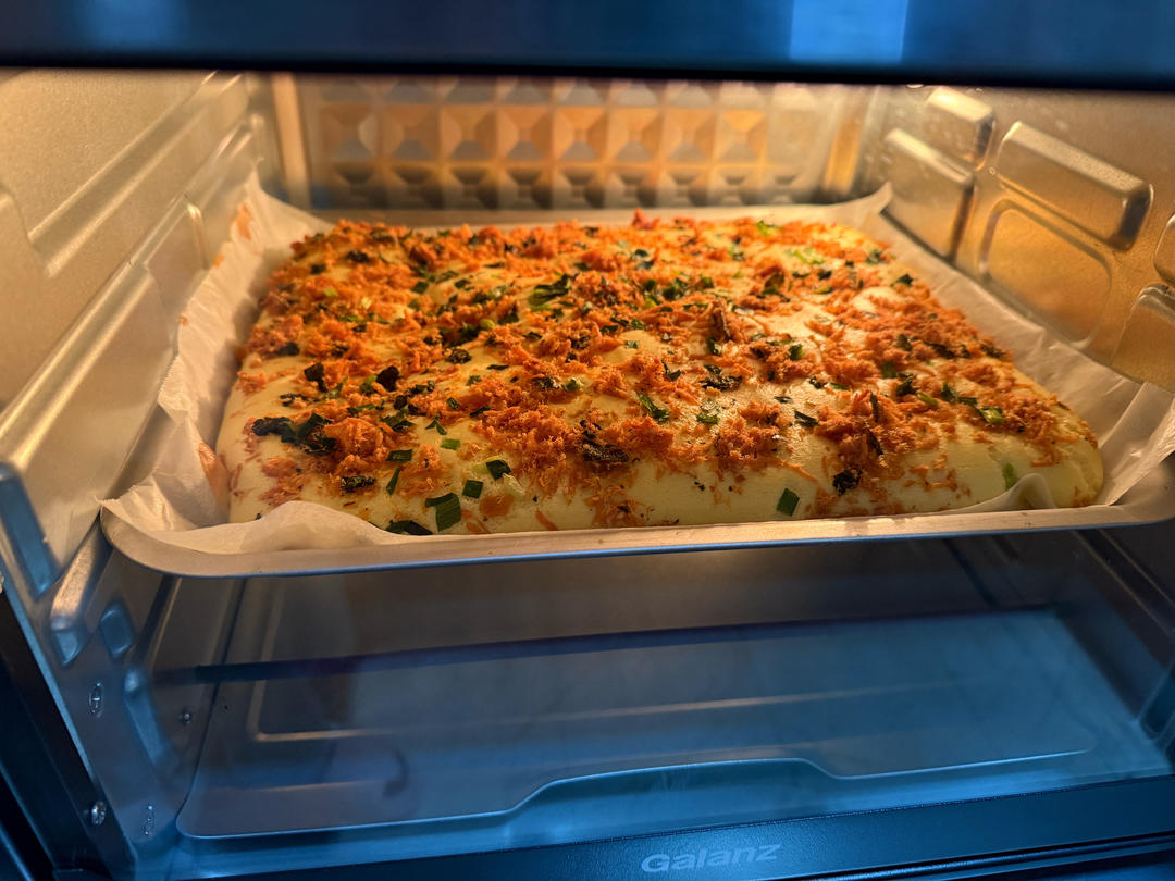 香葱海苔肉松芝麻蛋糕卷