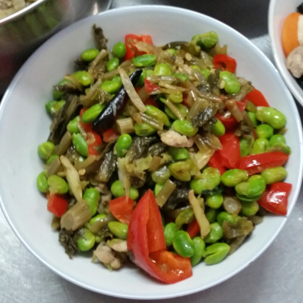 下饭菜 肉末毛豆