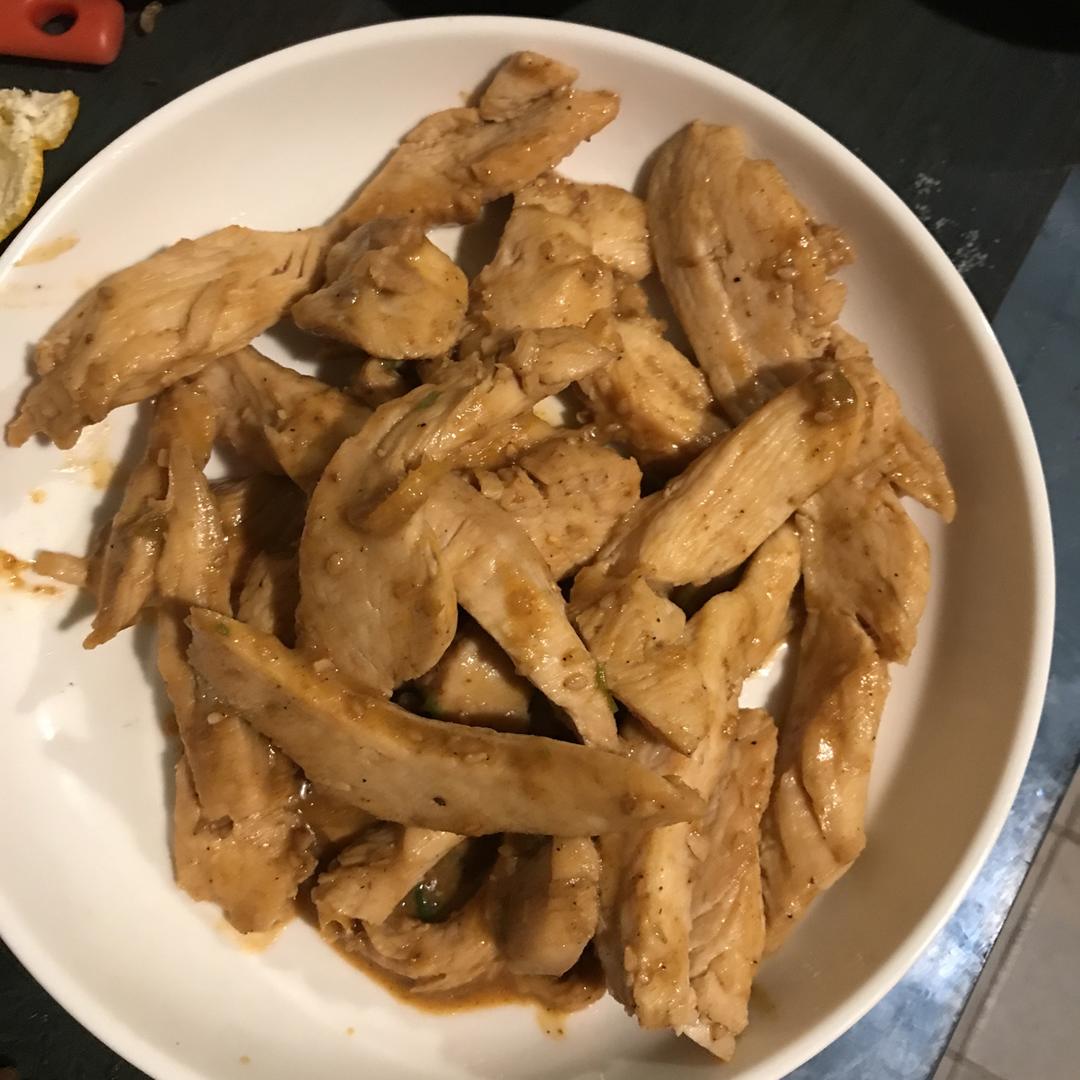 孜然鸡胸肉，低脂低卡好吃无压力。