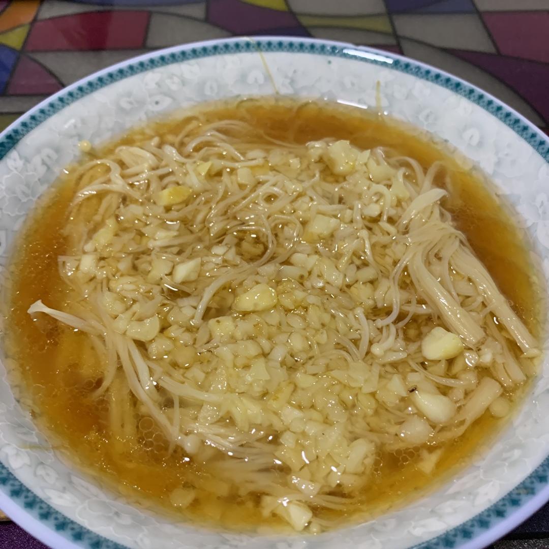 蒜蓉蒸金针菇