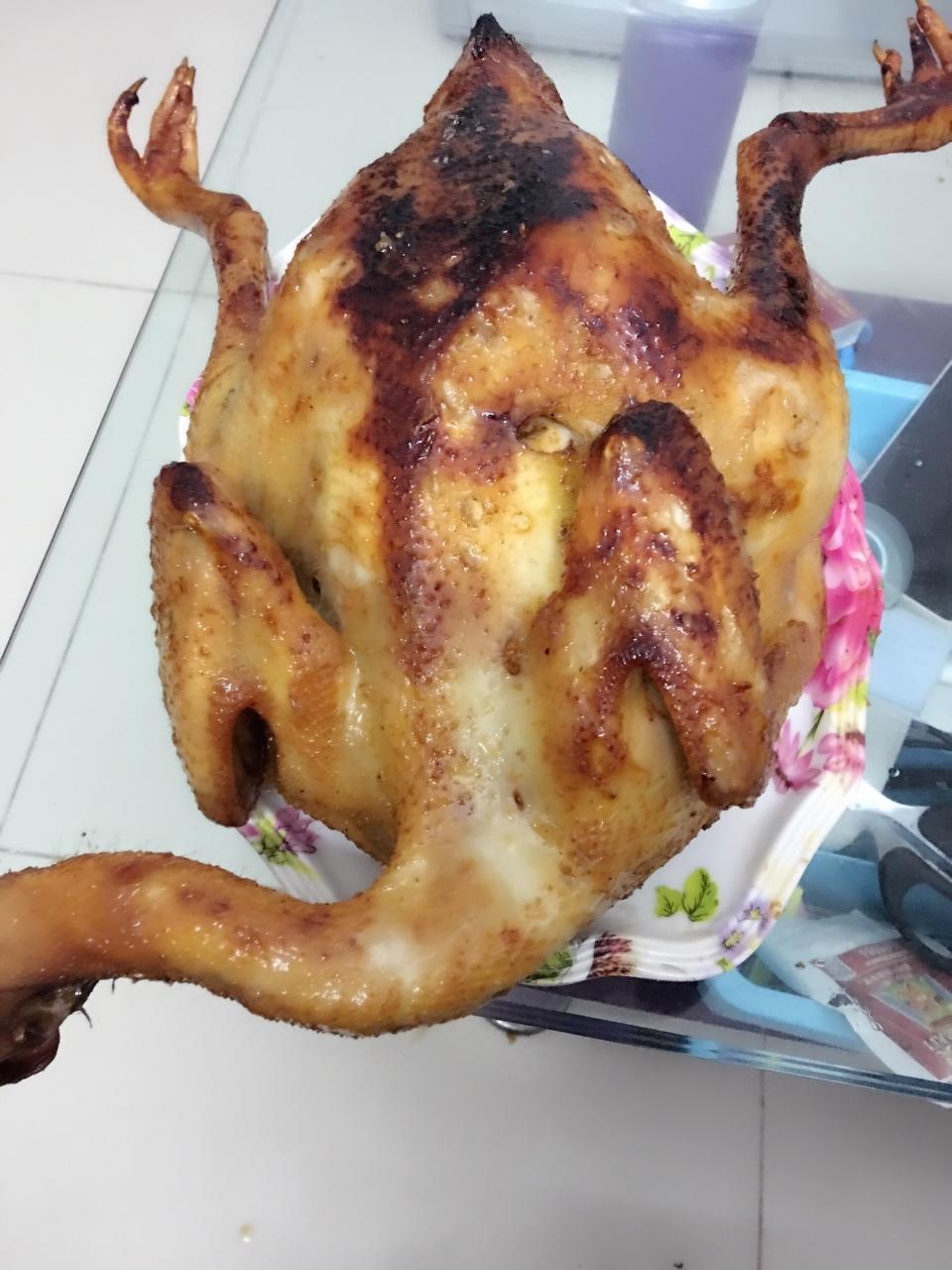 雯子166做的脆皮蜜汁烤鸡