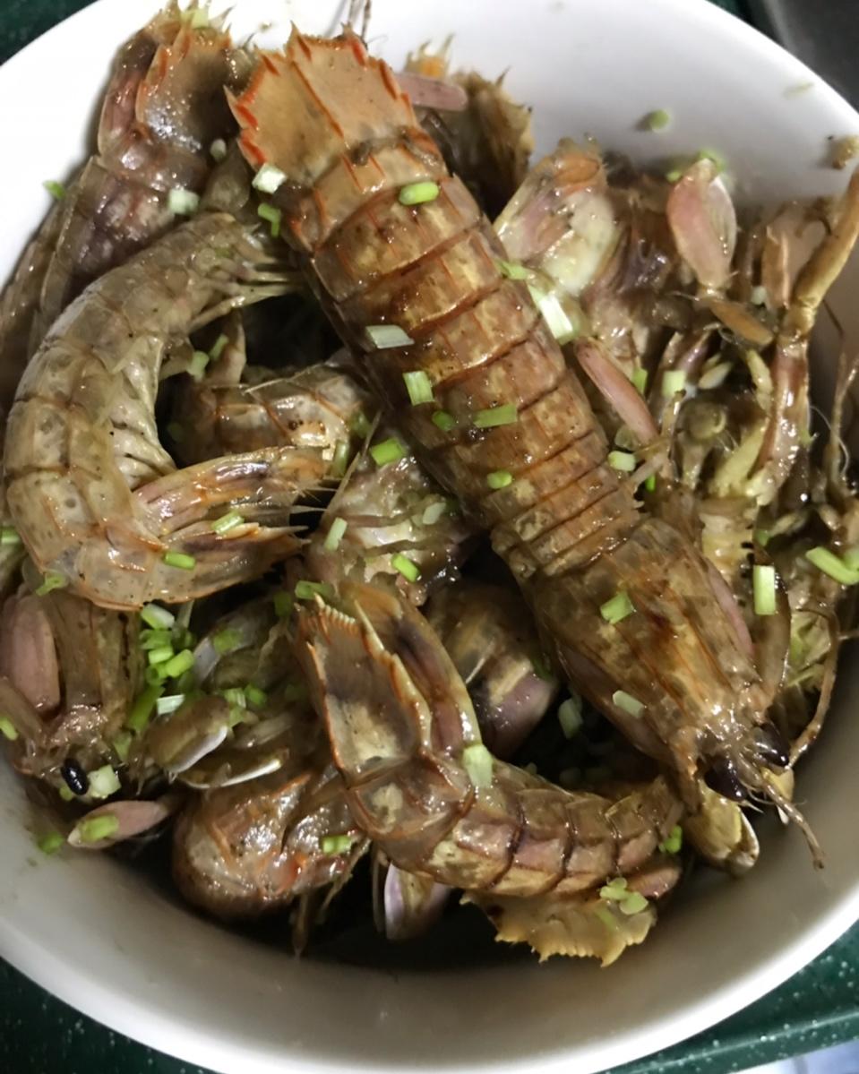 大王最爱棉被君做的椒盐皮皮虾