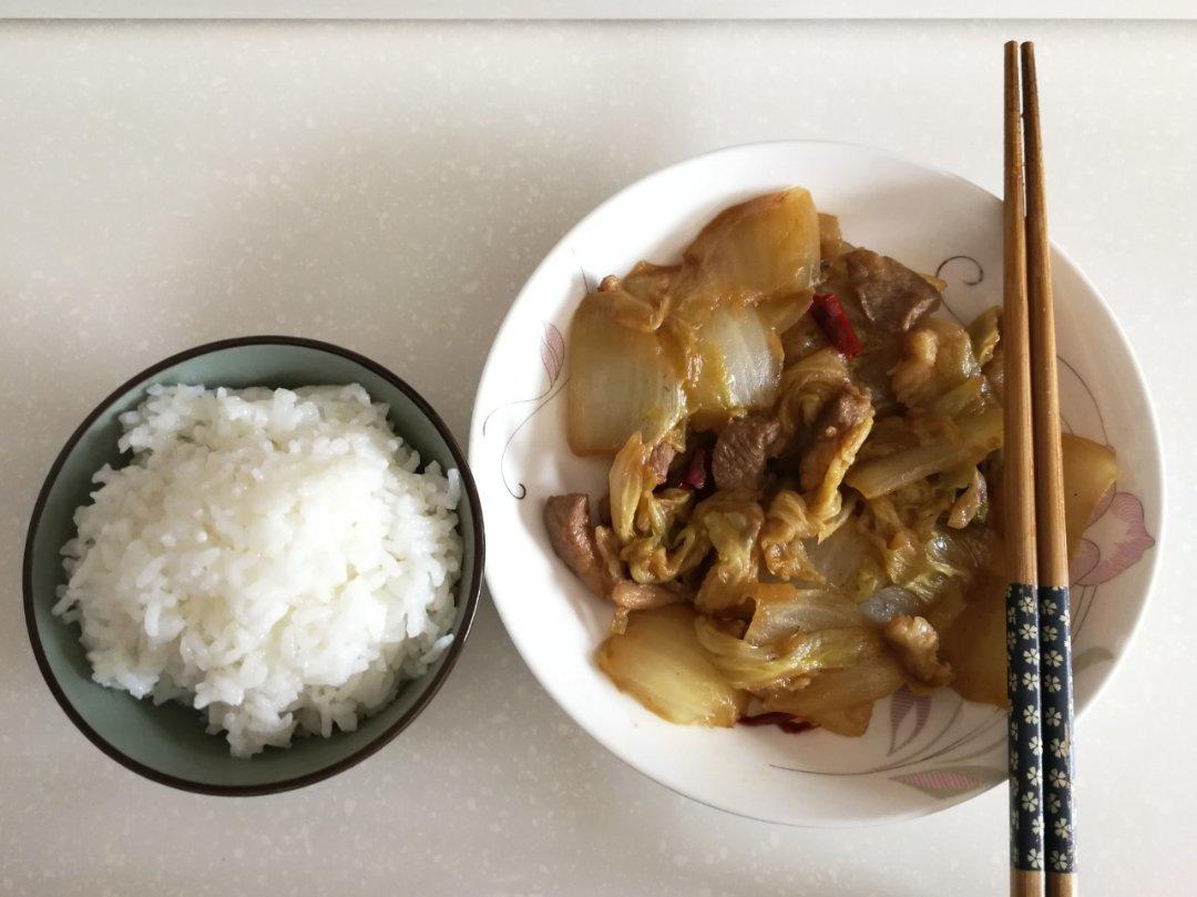 大白菜炒五花肉