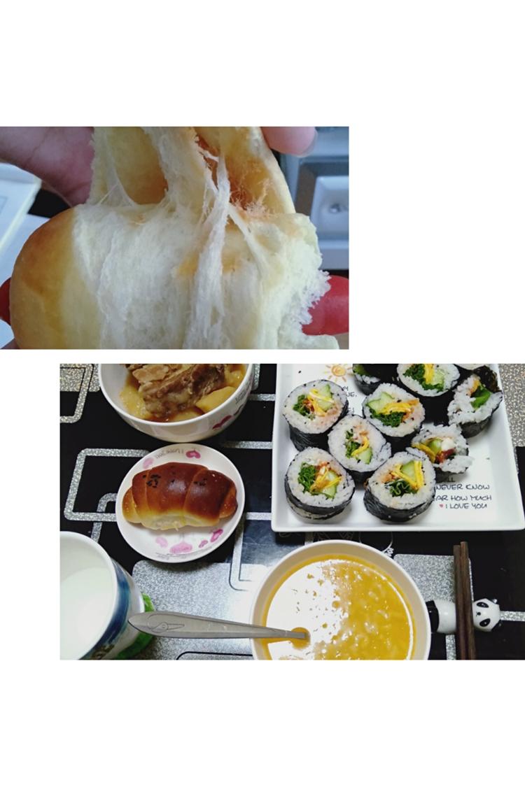 纯奶手撕吐司的做法 步骤1