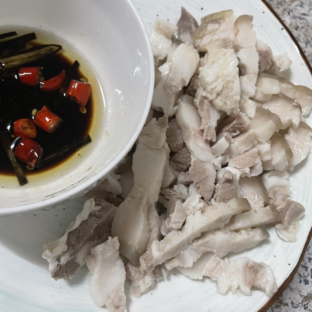 简单白灼五花肉