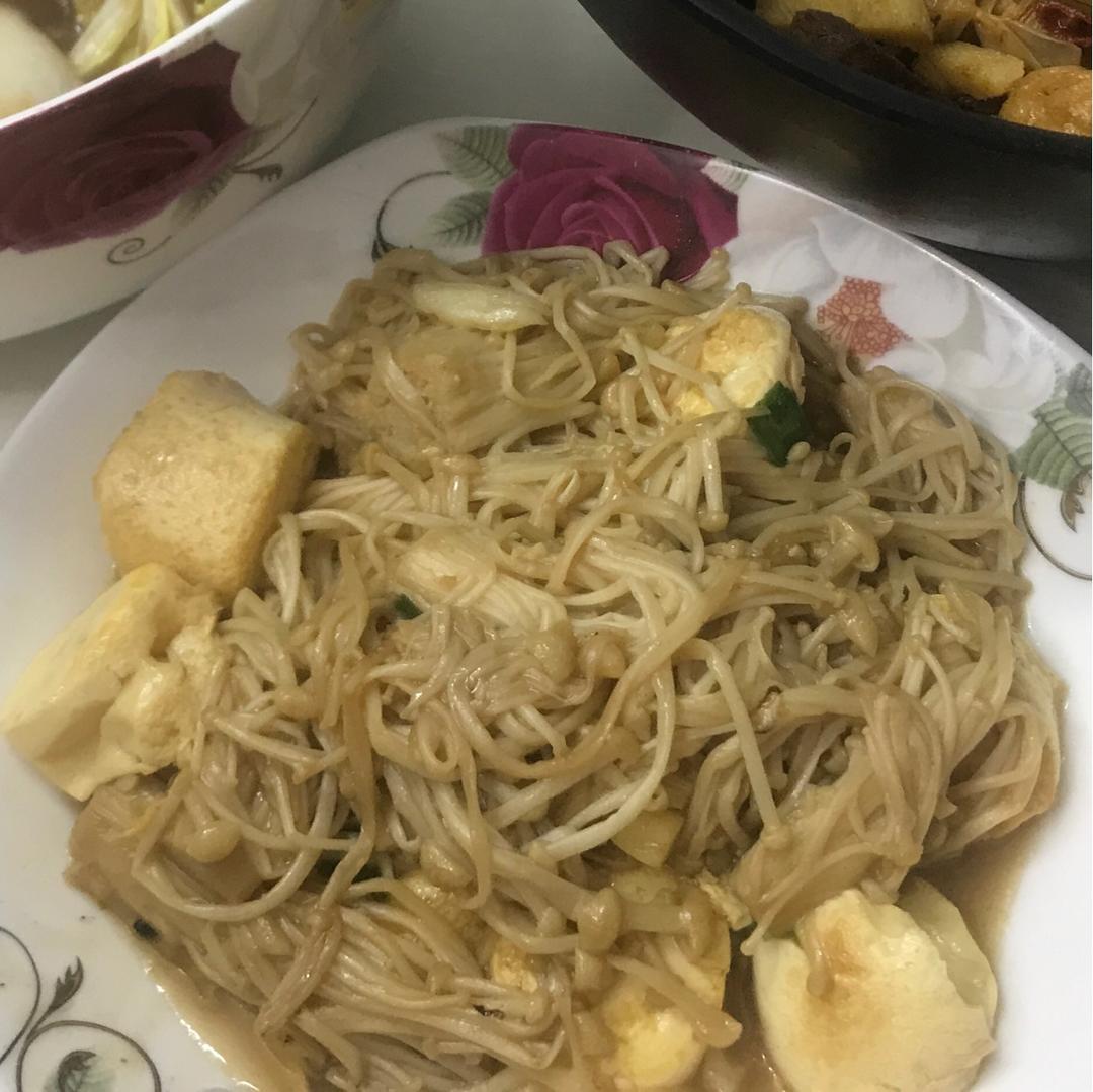 超级下饭菜--金针菇日本豆腐
