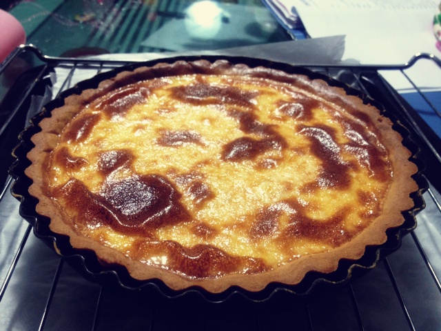 法式鲜奶布蕾塔 crème brûlée tart