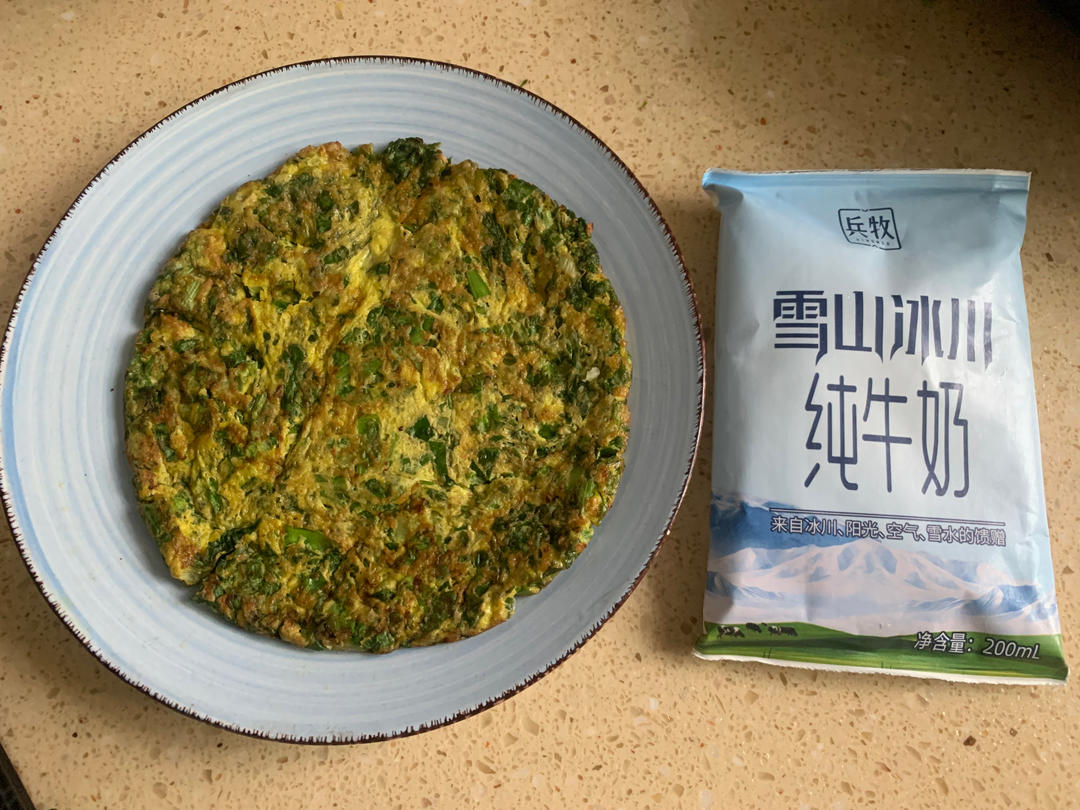 苦菊煎鸡蛋