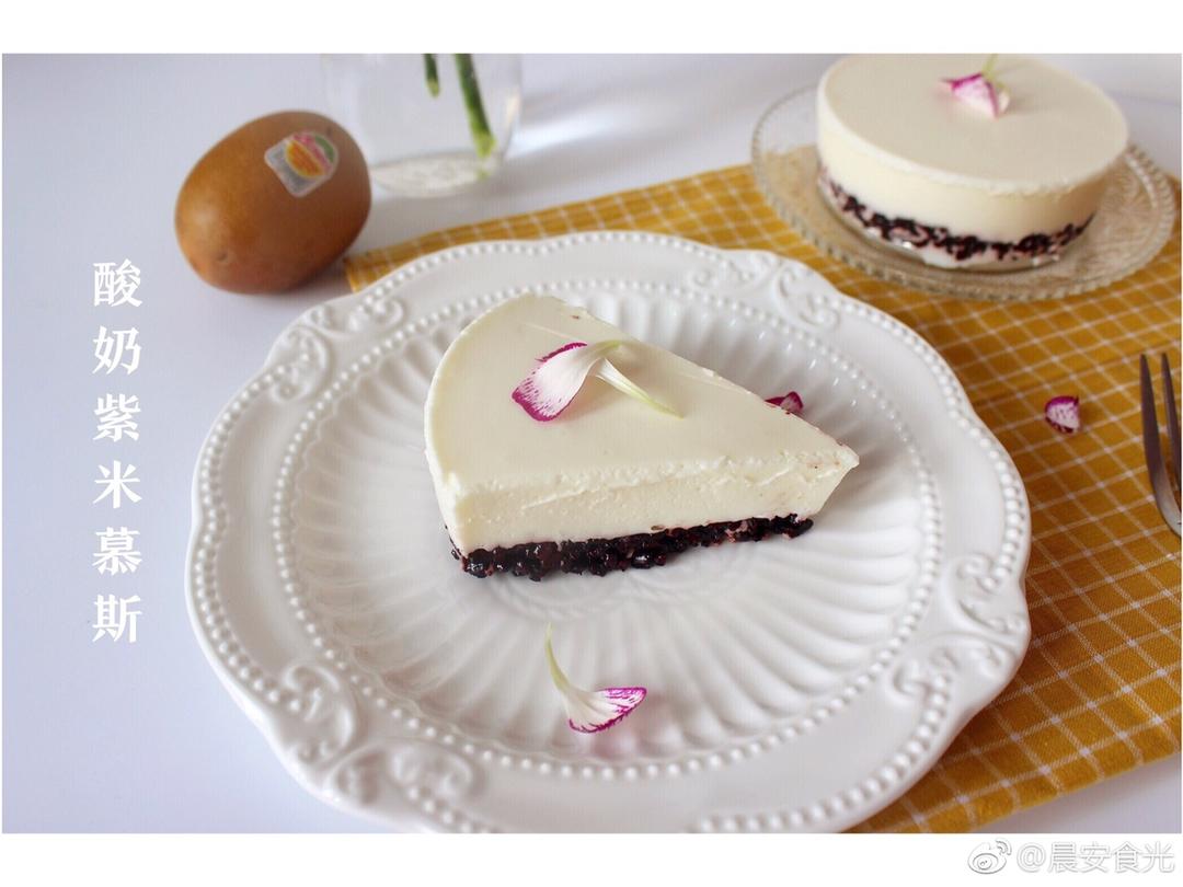 酸奶紫米慕斯的做法