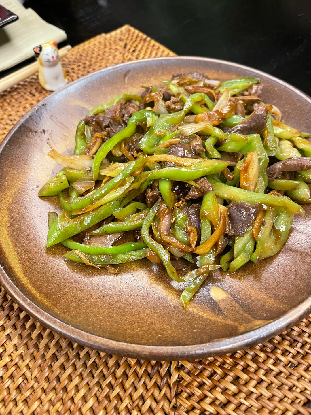 青椒炒鸡杂