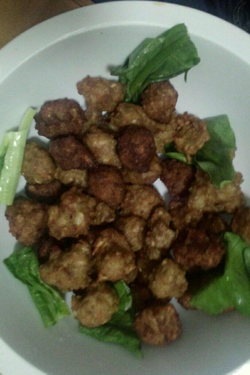 炸马蹄猪肉丸子