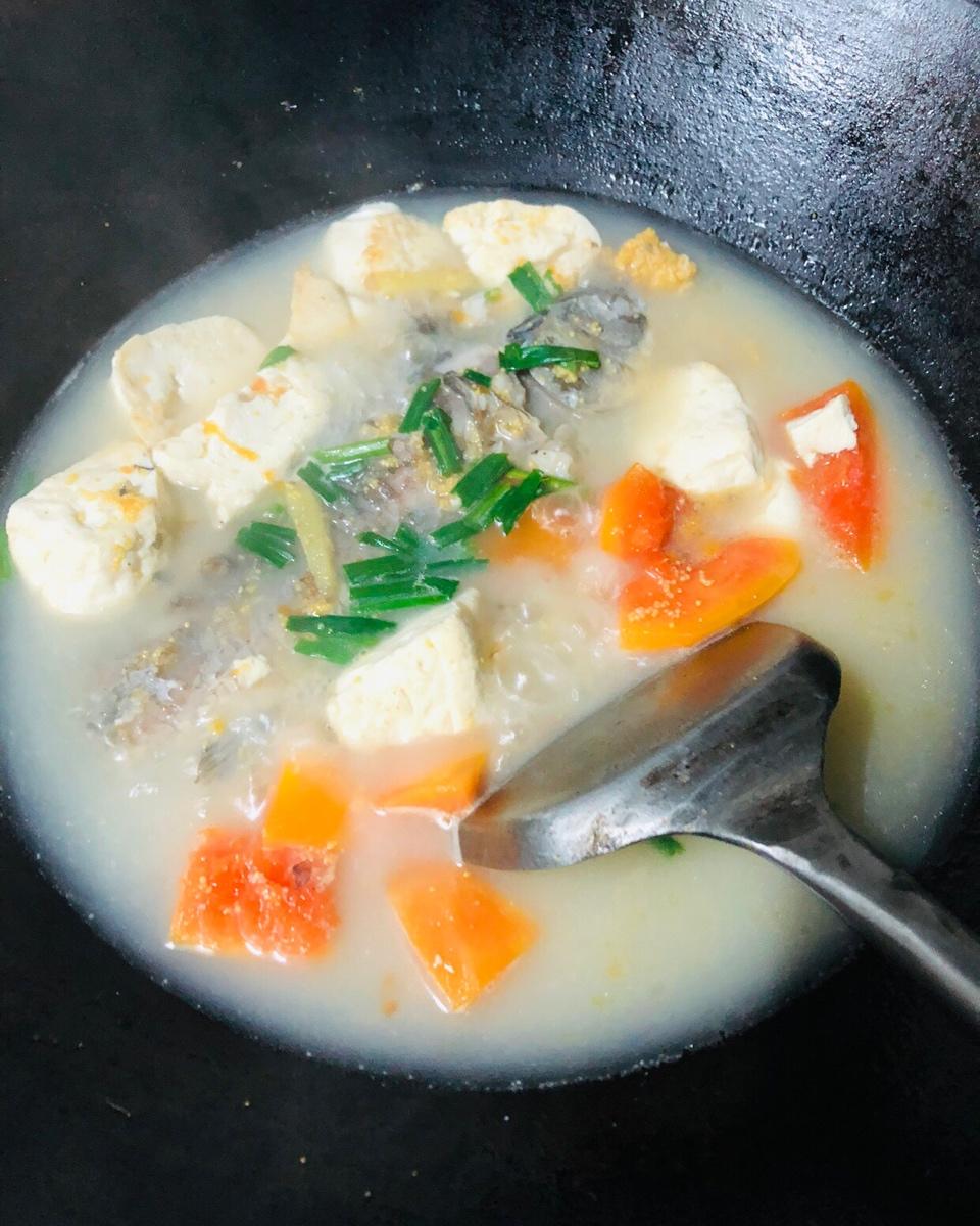 鲫鱼木瓜豆腐汤