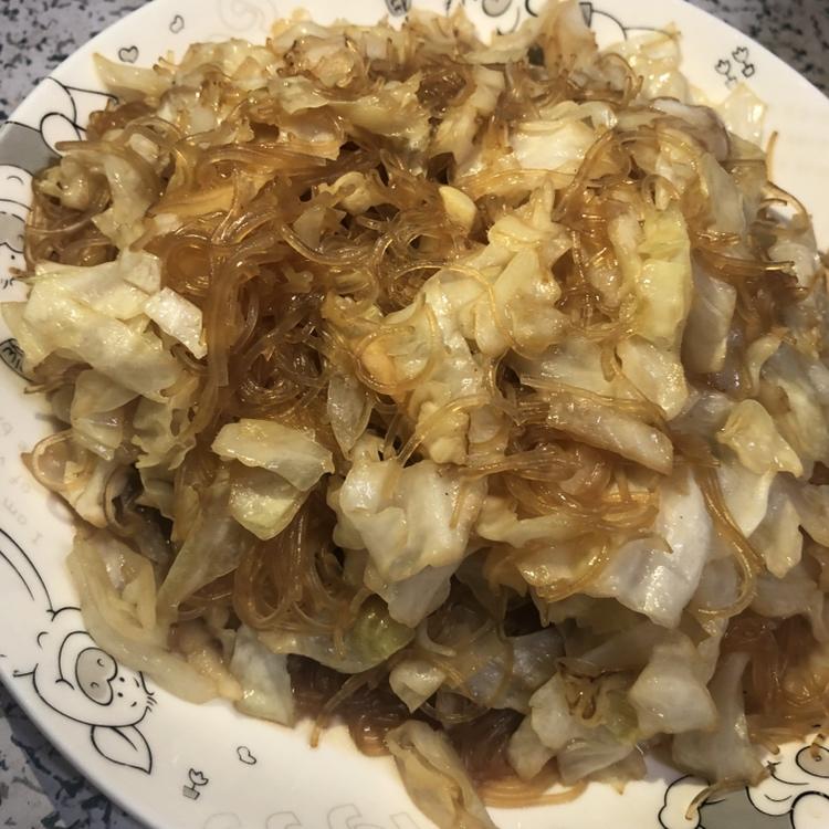 卷心菜炒粉丝